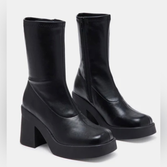 Steve Madden Shoes - STEVE MADDEN Klayton Black Booties - Size 7.5